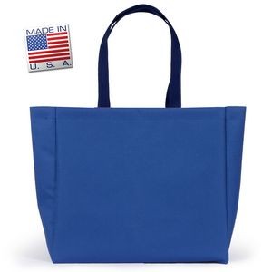 Structured Tote Bag in Colored Canvas