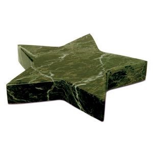 Jade Leaf Green Marble Star Shaped Paper Weight