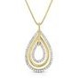 Jilco Inc. Multi Tier Diamond Tear Drop Necklace