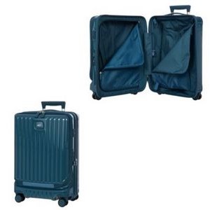 21'' Bric's Positano Expandable Blue Spinner Luggage w/Pocket