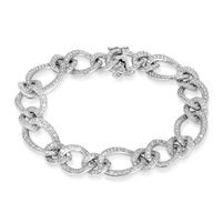 Jilco Inc. Diamond Link Bracelet w/Figure 8 Locks