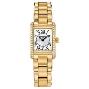 Frederique Constant® Ladies' FC Classic Quartz Gold-Tone Stainless Steel Strap Watch w/Silver Dial
