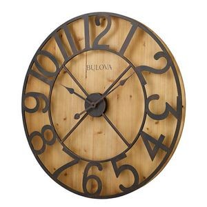 Bulova® Silhouette II Wooden Wall Clock