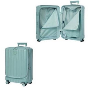 21'' Bric's Positano Expandable Light Blue Spinner Luggage w/Pocket