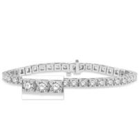 Jilco Inc. White Gold 8.00 TWT Diamond Tennis Bracelet