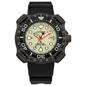 Citizen® Men's Promaster Dive Polyurethane Strap Watch w/Yellow Dial