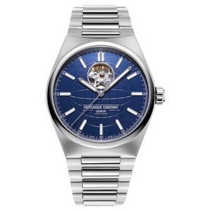 Frederique Constant® Men's FC Highlife Automatic Silver-Tone Stainless Steel Watch w/Blue Dial