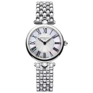 Frederique Constant® Ladies FC Classic Quartz Silver-Tone Stainless Steel Watch w/White Dial