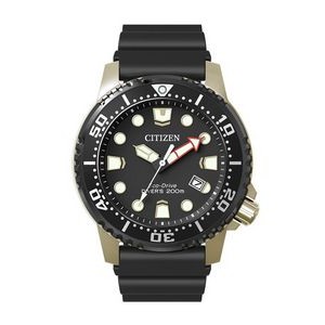 Citizen® Men's Professional Diver Black Eco-Drive Watch w/Polyurethane Strap