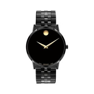 Movado Gents Museum Classic Black PVD Watch w/Bracelet