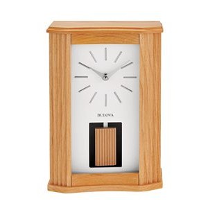 Bulova® Chicago Wooden Clock