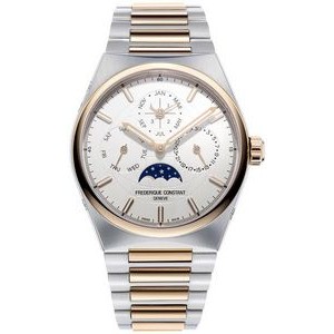 Frederique Constant® Men's Highlife Perpetual Calendar Stainless Steel Watch w/Silver Dial