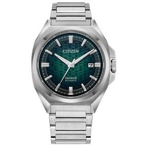 Citizen® Men's Automatics Series 8 Stainless Steel Bracelet Watch w/Green Dial