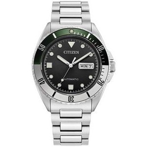 Citizen® Men's Sport Luxury Automatic Stainless Steel Bracelet Watch w/Black Dial