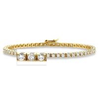 Jilco Inc. Yellow Gold 3.00 TWT Diamond Tennis Bracelet