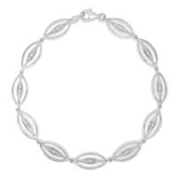Jilco Inc. Diamond Bracelet w/Oval Links