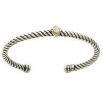 Jilco Inc. Diamond Cable Cuff Bracelet