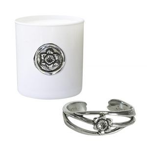 Salisbury Bloominaire™ FOM March Candle & Bracelet Gift Set