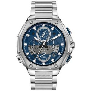 Bulova® Men's Precisionist Watch w/Blue Dial
