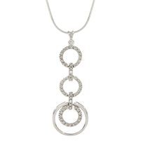 Jilco Inc. Contemporary Circle Cascading Diamond Necklace