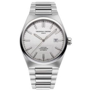 Frederique Constant® Men's Automatic Stainless Steel Bracelet Watch w/Silver-Tone Dial