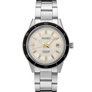 Seiko Presage Style '60s Collection Watch w/Light Beige Dial