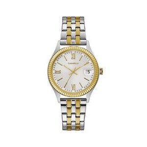 Caravelle Ladies Two Tone Bracelet Watch (Gold & Silver)