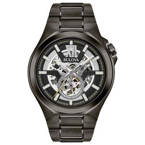 Bulova® Men's Maquina Automatic Black Dial Watch w/Bracelet
