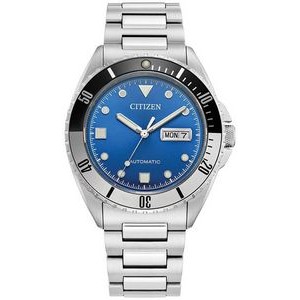 Citizen® Men's Sport Luxury Automatic Stainless Steel Bracelet Watch w/Blue Dial