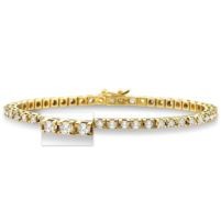Jilco Inc. Yellow Gold 4.00 TWT Diamond Tennis Bracelet