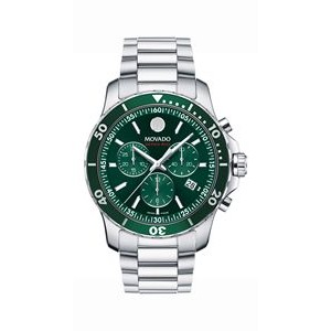 Movado Men's Series 800 Chrono Watch w/Green Dial