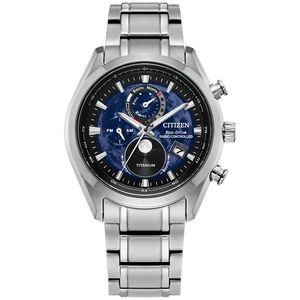 Citizen® Men's Sport Luxury Titanium Bracelet Watch w/Blue Dial