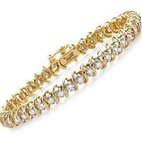 Jilco Inc. 1.5 TWT Yellow Gold Diamond Tennis Bracelet