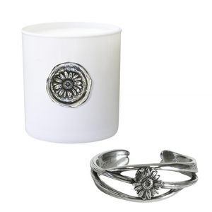 Salisbury Bloominaire™ FOM April Candle & Bracelet Gift Set