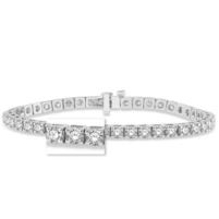 Jilco Inc. White Gold 7.00 TWT Diamond Tennis Bracelet