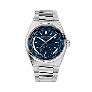Frederique Constant® Men's Manufacture Stainless Steel Bracelet Watch w/Blue Dial