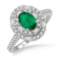 Jilco Inc. Emerald & Diamond Ring