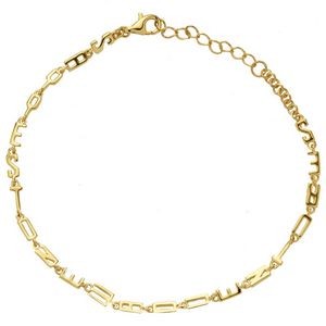 Jilco Inc. Yellow Gold Affirmation Bracelet - Say Yes to New Adventures