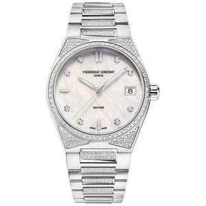 Frederique Constant® Ladies' Highlife Quartz Stainless Steel Watch w/White Dial