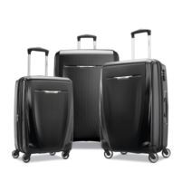 Samsonite® 3-Piece Black Winfield 3 DLX Suitcase Set