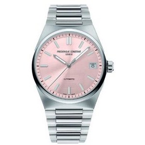 Frederique Constant® Ladies' Highlife Automatic Stainless Steel Watch w/Pink Dial