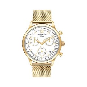 Movado Gent's Heritage Yellow Gold Ion Plated Watch w/Mesh Bracelet