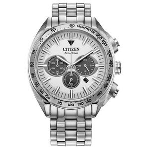 Citizen® Men's Sport Luxury Stainless Steel Bracelet Watch w/Silver-Tone Dial