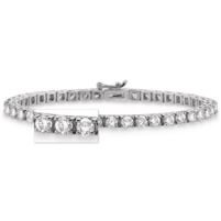 Jilco Inc. White Gold 9.00 TWT Diamond Tennis Bracelet