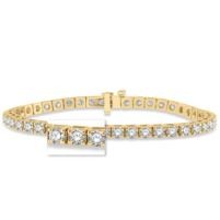 Jilco Inc. Yellow Gold 7.00 TWT Diamond Tennis Bracelet