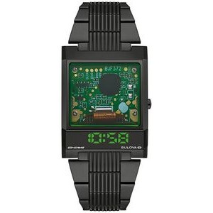 Bulova® Men's Computer Stainless Steel Watch