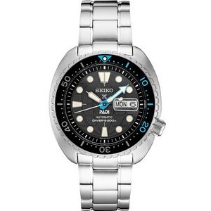 Seiko Men's Black Prospex PADI® Special Edition Stainless Steel Watch