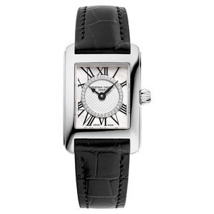 Frederique Constant® Ladies' Quartz Leather Strap Watch w/White MOP Dial