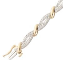 Jilco Inc. Diamond Bracelet w/Yellow Gold Accents
