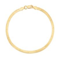 Jilco Inc. 7" Yellow Gold Herringbone Bracelet